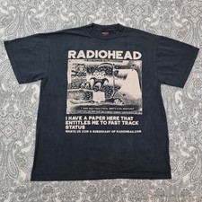 Camiseta Radiohead Vintage Banda Tamanho XL Status Fast Track Gráfico Estampa de Álbum  comprar usado  Enviando para Brazil