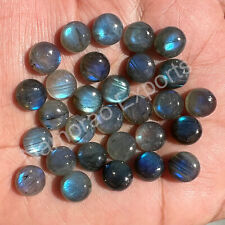 Lote de pedras preciosas soltas cabochão redondo natural labradorita 4x4 mm a 20x20 mm comprar usado  Enviando para Brazil