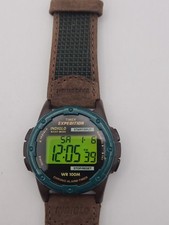 Vintage Timex Expedition 745 Relógio Digital Masculino Novo Bateria Malha Couro Funciona comprar usado  Enviando para Brazil