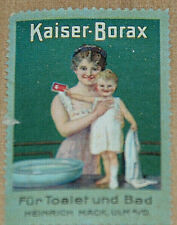 Usado, 37943 Viñeta Publicitaria Kaiser Borax Para Baño Y Aseo Heinrich Mack, Ulm comprar usado  Enviando para Brazil