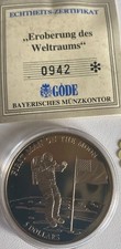 Gedenkprägung first man gebraucht kaufen  Belgern