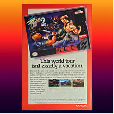 Final Fight 2 SNES Super Nintendo Original 1993 Publicidade Videogame Arte Promo comprar usado  Enviando para Brazil