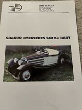 Sbarro replica mercedes for sale  KENDAL