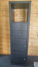 Kallax regal schwarzbraun gebraucht kaufen  Berlin