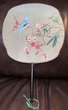 Silk paddle fan for sale  Bellevue