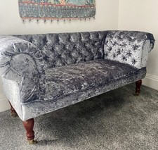 Small velvet chesterfield for sale  SOUTH SHIELDS