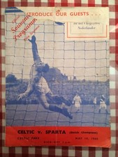 Celtic v Sparta Rotterdam. Amigável. 1960. Parte superior da capa faltando., usado comprar usado  Enviando para Brazil