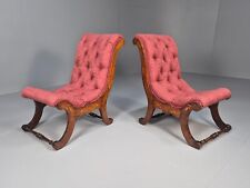 Vintage slipper chairs for sale  STOWMARKET