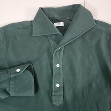 Camisa polo de rugby manga longa 100 mãos algodão verde Índia feita à mão - Masculina G (Q6) comprar usado  Enviando para Brazil