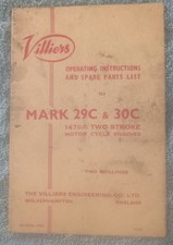 Villiers operating instruction for sale  BATH