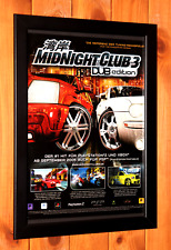 Midnight Club 3 Dub Edition PS2 PSP Xbox raro pequeno pôster promocional página de anúncio emoldurada. comprar usado  Enviando para Brazil