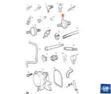 Original GM/OPEL 90497004 Rückschlagventil,Entlüftung Astra F Calibra A Vectra B comprar usado  Enviando para Brazil