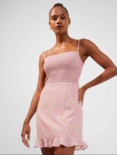 Vestido Crepe French Connection Stacie Daisy Verona Tamanho 4 Pequeno Floral Rosa comprar usado  Enviando para Brazil