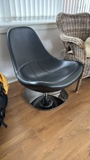 Vintage leather swivel for sale  GLASGOW