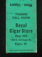1940s Royal Cigar Store Wines Licors Beer Phone 7010 152 E. Chicago St Elgin IL comprar usado  Enviando para Brazil