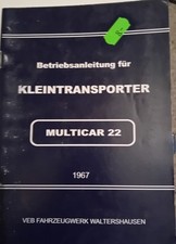 Multicar betriebsanleitung gebraucht kaufen  Dresden
