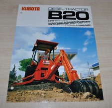 Kubota B20 Ładowarka Koparka Koparka Diesel Ciągnik Japońska broszura na sprzedaż  PL