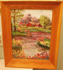 Vintage oil painting for sale  Rush