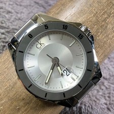 Relógio Calvin Klein masculino K2W21Y data moda tom prata quartzo analógico 44mm 7 1/2", usado comprar usado  Enviando para Brazil