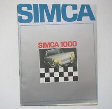 Vintage simca 1000 for sale  HASSOCKS