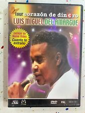 LUIS MIGUEL DEL AMARGUE DVD TOUR CORAZON DE DINERO - INCLUYE CUANTO TE EXTRAÑO comprar usado  Enviando para Brazil