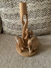 Wooden elephant pillar for sale  CARDIFF