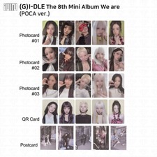 (G)I-DLE IDLE O 8º Mini Álbum We Are POCAALBUM ver Cartão Fotográfico Oficial QR comprar usado  Enviando para Brazil