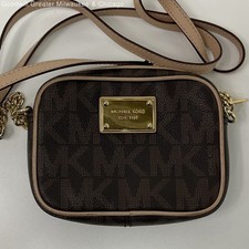 Bolsa tiracolo Michael Kors feminina marrom monograma couro alça ajustável comprar usado  Enviando para Brazil