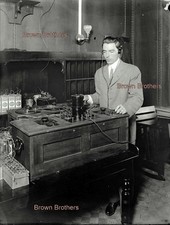 Rádio sem fio 1910s NYC Pioneer e câmera de vidro com bateria de selo vermelho negativa, usado comprar usado  Enviando para Brazil