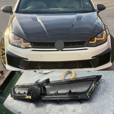Guarnição de tampa de grade frontal de fibra de carbono para VW Golf 7 MK7 padrão GTI R 14+ comprar usado  Enviando para Brazil