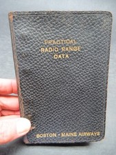Manual raro de dados de alcance de rádio anos 30-início dos anos 40 Boston & Maine/Northeast Airlines comprar usado  Enviando para Brazil