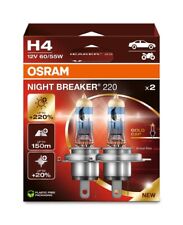 2x Lâmpadas de Farol OSRAM H4 NIGHT BREAKER 220 (+220%) (472) 64193NB220-2HB comprar usado  Enviando para Brazil