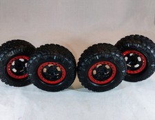 Conjunto de 4 rodas sextavadas off road Rock Crawler controle remoto com pneus Nitto preto e vermelho  comprar usado  Enviando para Brazil