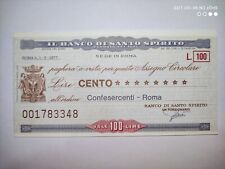 Miniassegni 100 lire usato  Reggio Calabria