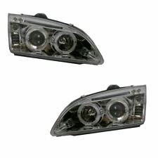 Faróis cromados Ford Focus Mk2 Hatchback 2005-2008 projetor halo olhos de anjo comprar usado  Enviando para Brazil