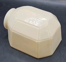 Raro Antigo Art Deco Opala Bege Vidro Leitoso Meia Sombra Para Arandela de Parede Banheiro  comprar usado  Enviando para Brazil