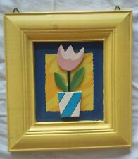 Tableau fleur bois d'occasion  L'Escarène