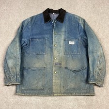 Usado, Jaqueta jeans vintage Carters masculina grande cobertor forrado vestuário de trabalho comprar usado  Enviando para Brazil