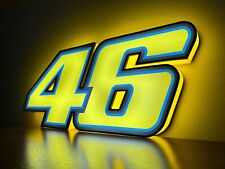 Valentino Rossi Insegna targa luminosa moto gp lighted sign led 46 logo, usado comprar usado  Enviando para Brazil