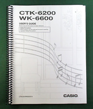 Usado, Casio CTK-6200 Instruction Manual: 132 Pages Coil Bound & Clear Covers! comprar usado  Enviando para Brazil