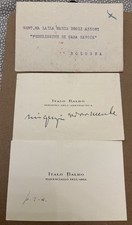 autografo italo balbo usato  Italia