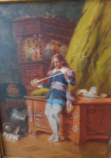 Oil panel painting d'occasion  Expédié en Belgium