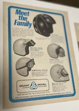 Grant 1972 cascos y accesorios de motocicleta anuncio impreso vintage #2496 segunda mano  Embacar hacia Mexico