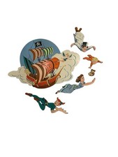 Berçário de parede MCM Walt Disney Peter Pan decoração infantil vintage nostálgico , usado comprar usado  Enviando para Brazil