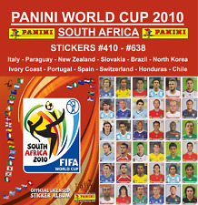 Adesivos Panini Copa do Mundo FIFA África do Sul 2010 #410 - #638, usado comprar usado  Enviando para Brazil