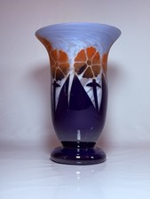 glass etched vase for sale  Delray Beach
