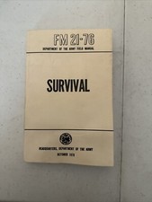 FM21-76 SURVIVAL US Army Field Manual 1970 Departamento de Treinamento do Exército 288 páginas comprar usado  Enviando para Brazil