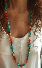 Collana lunga donna usato  Italia