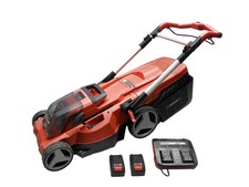 Używany, EINHELL Rasarro 36/38 kosiarka akumulatorowa 36V 38cm z 2 akumulatorami + podwójna ładowarka na sprzedaż  PL