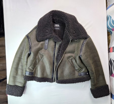 womens shearling bomber jacket for sale  Searcy